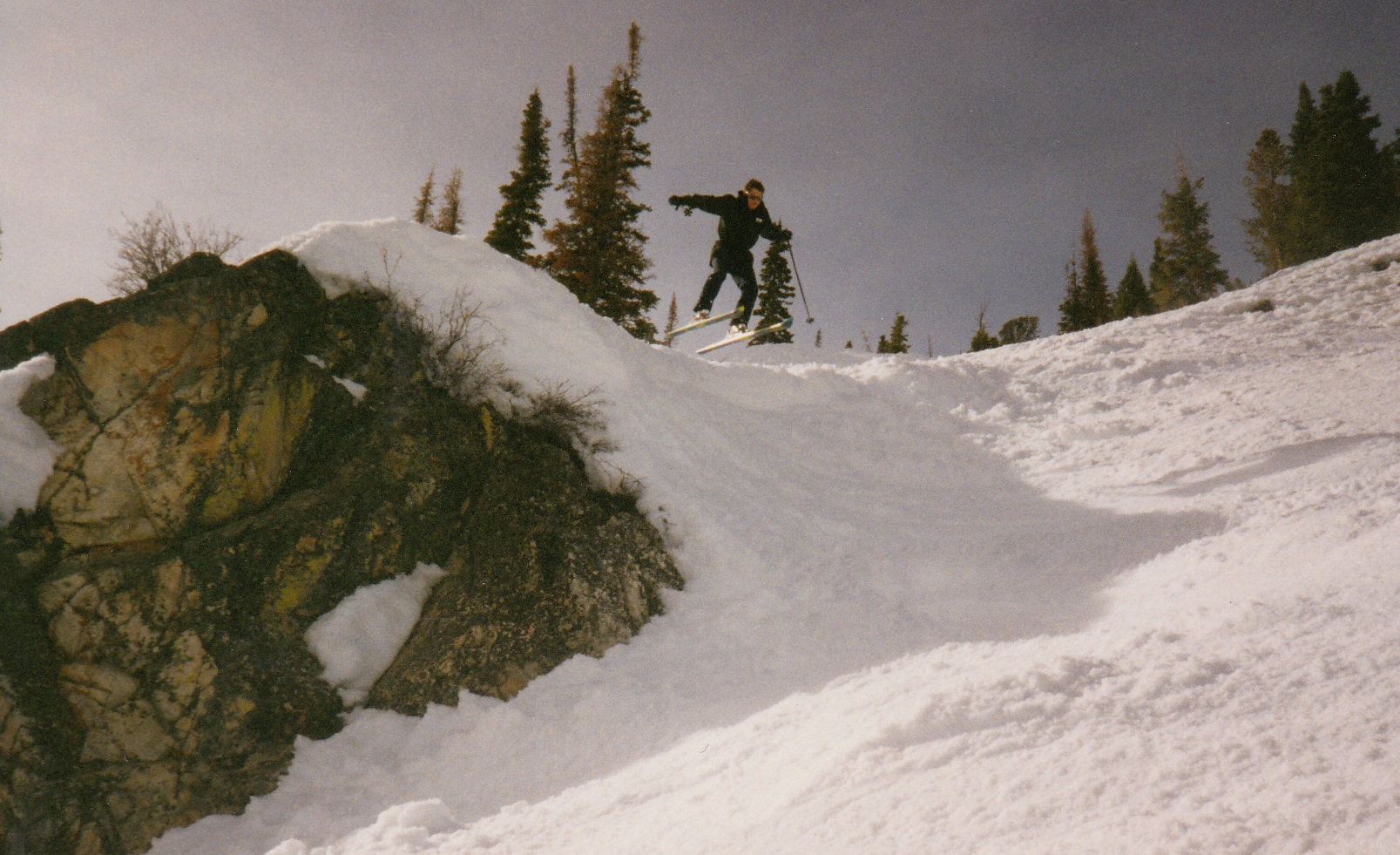 Dan fantasia skiing in Jackson Hole