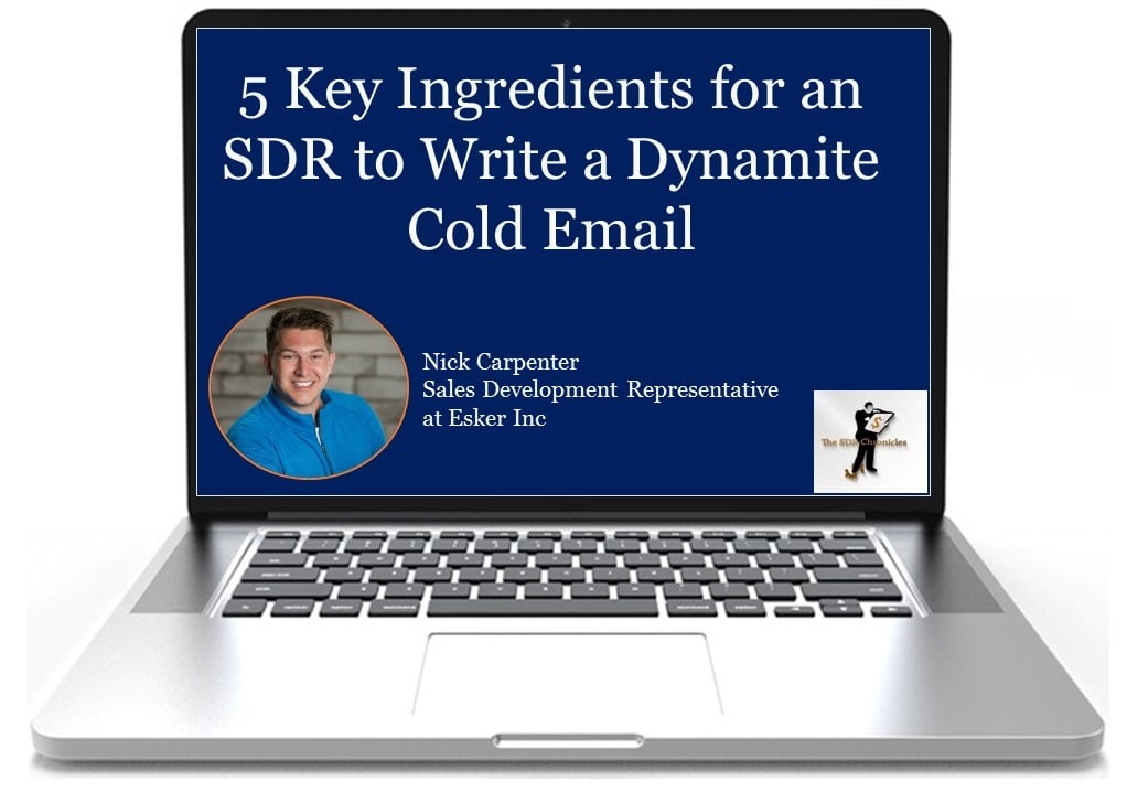 Nick Carpenter SDR Cold Email Tips
