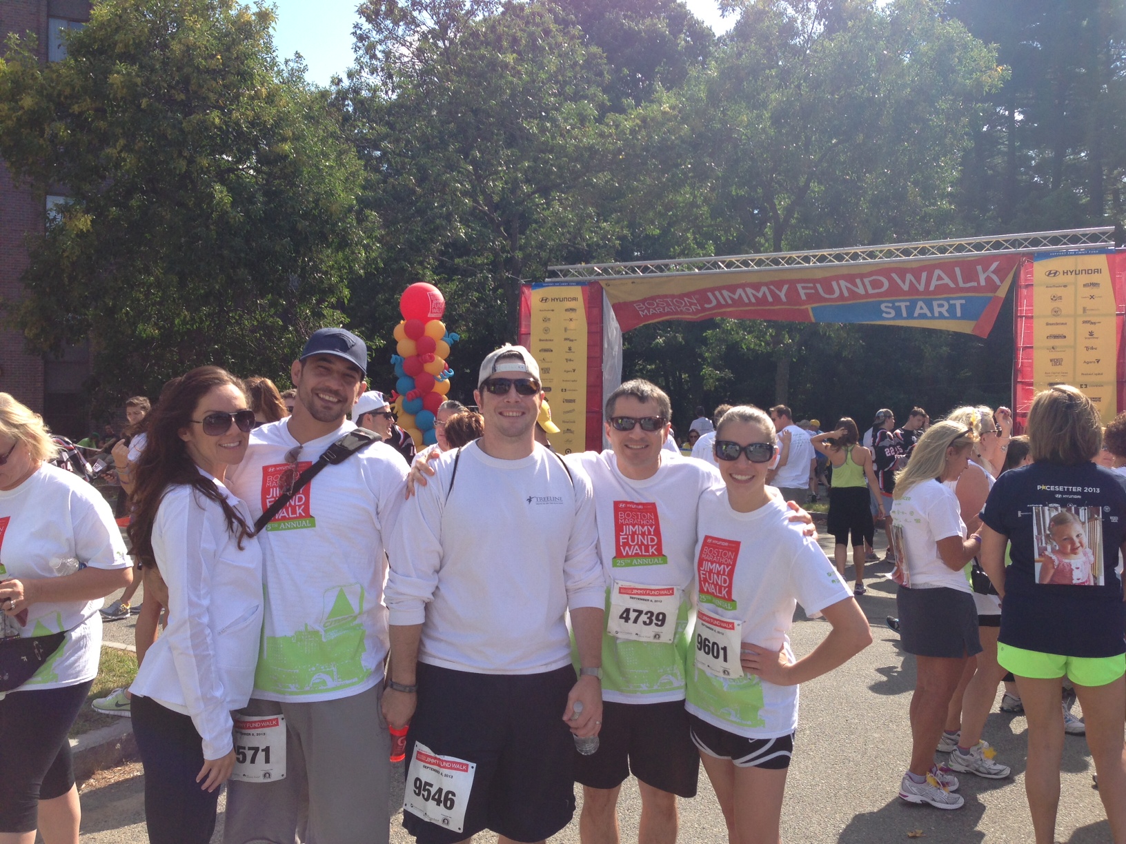 Treeline Inc walks in the Jimmy Fund Walk in 2013