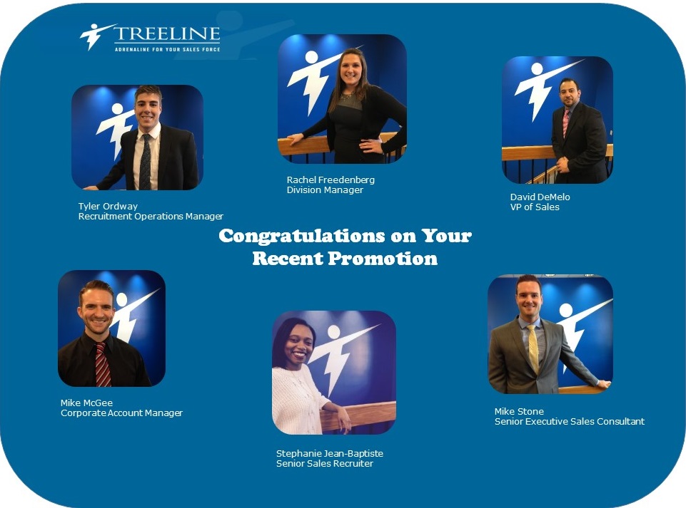 Recent Promotions at Treeline Inc Sales Recruiters