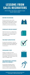 Lessons from sales recruiters Infographic