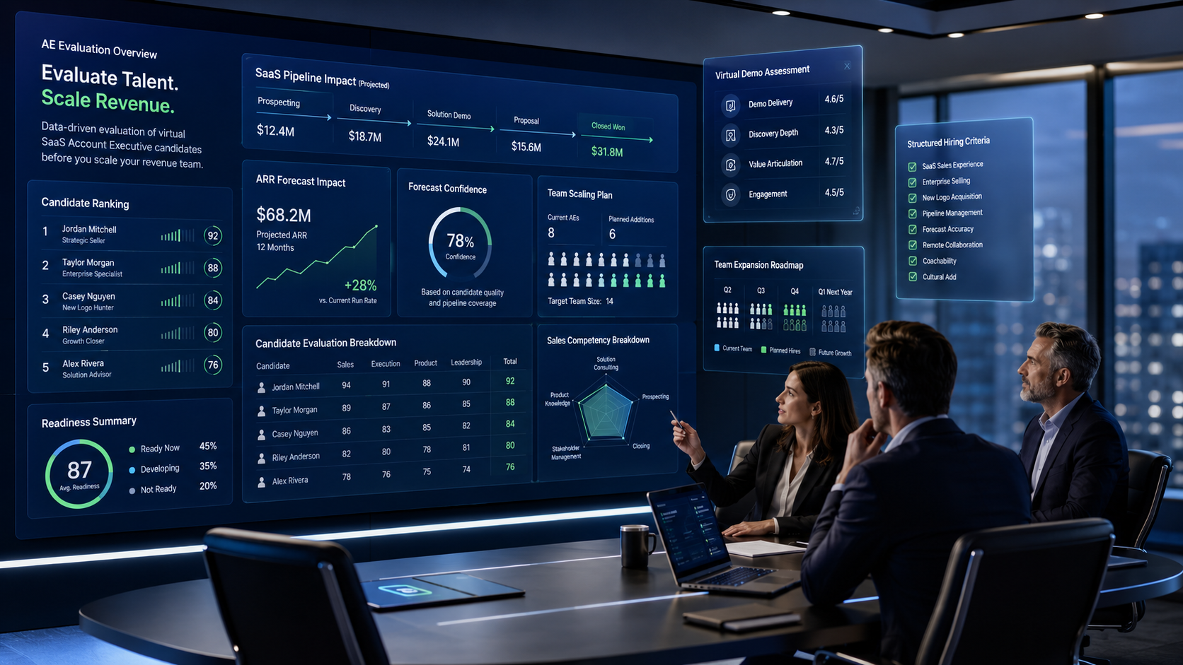 How Virtual SaaS Account Executive Sales Recruiting Helps SaaS Companies Evaluate AEs Before Scaling Revenue Teams